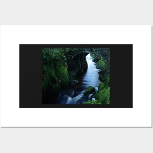 CHEESE CAKE ROCK UNDER PENMACHNO BRIDGE Posters and Art